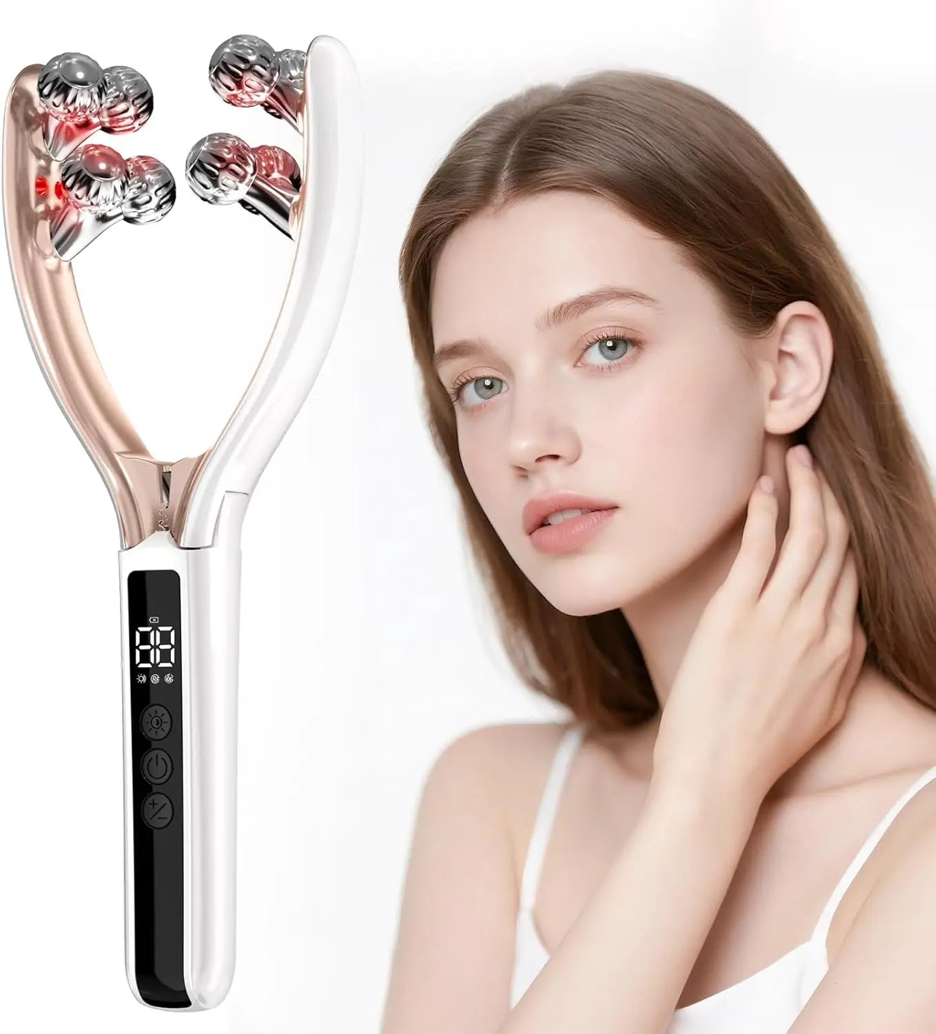Rodillo Facial RF + EMS + LED (Lifting V-Face)