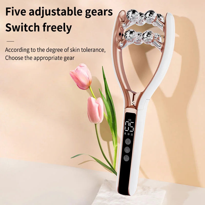 Rodillo Facial RF + EMS + LED (Lifting V-Face)