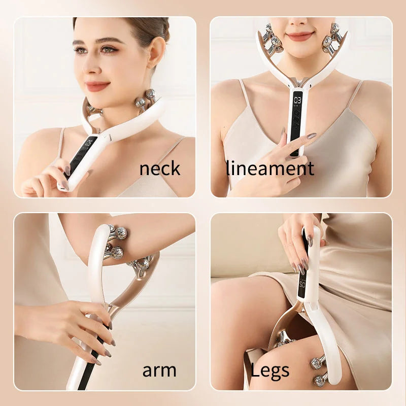 Rodillo Facial RF + EMS + LED (Lifting V-Face)