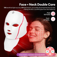 Mascarilla Facial LED 7 Colores - Cara Y Cuello (Inalámbrica)