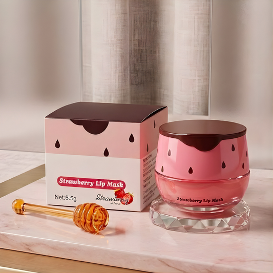 Adreluma Lip Sleeping Mask Trio — three overnight lip masks in strawberry, cherry and honey
